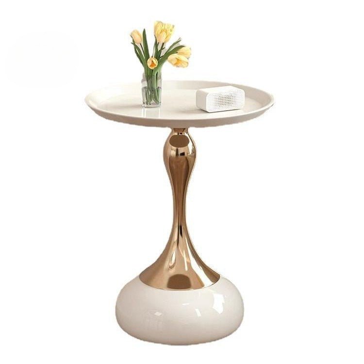 Iron Edge Small Apartment Coffee Table - IVOIRART.COM