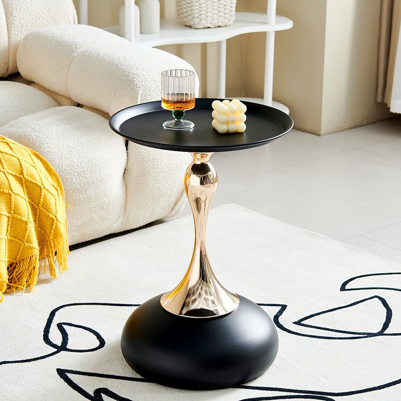 Iron Edge Small Apartment Coffee Table - IVOIRART.COM