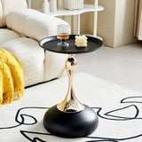 Iron Edge Small Apartment Coffee Table - IVOIRART.COM