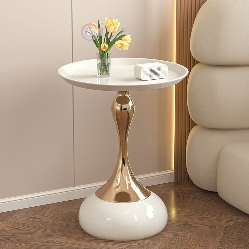 Iron Edge Small Apartment Coffee Table - IVOIRART.COM