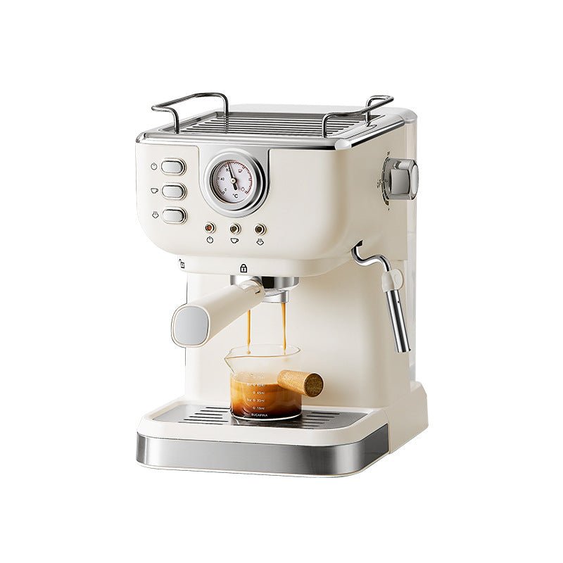 Italian Semi-automatic Household High-pressure Concentrated Steam Coffee Machine - IVOIRART.COM