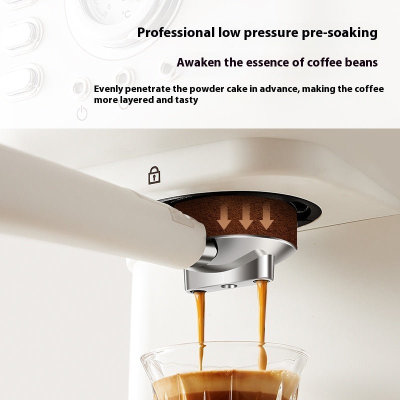 Italian Semi-automatic Household High-pressure Concentrated Steam Coffee Machine - IVOIRART.COM