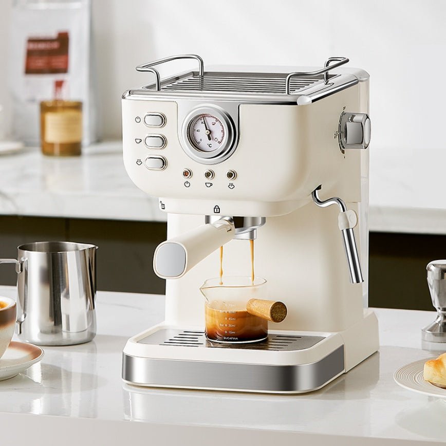 Italian Semi-automatic Household High-pressure Concentrated Steam Coffee Machine - IVOIRART.COM