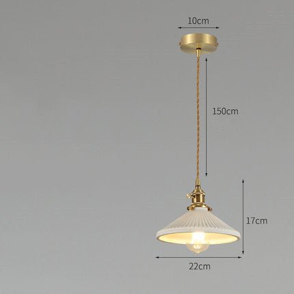 Japanese Style Ceramic Bedside Chandelier for Retro Dining Room and Bedrooms New - IVOIRART.COM