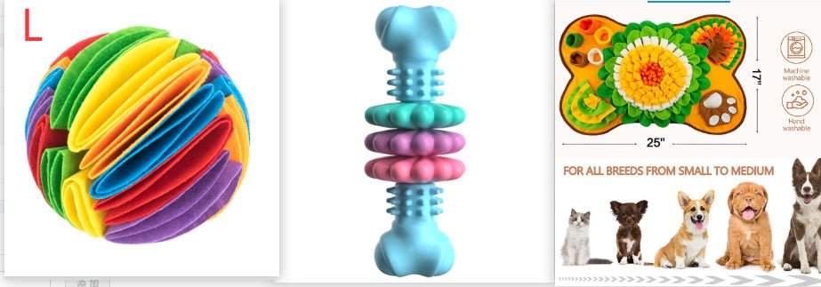 Jouet à mâcher pour chien en forme d'os résistant TPR indestructible pour dents - IVOIRART.COM