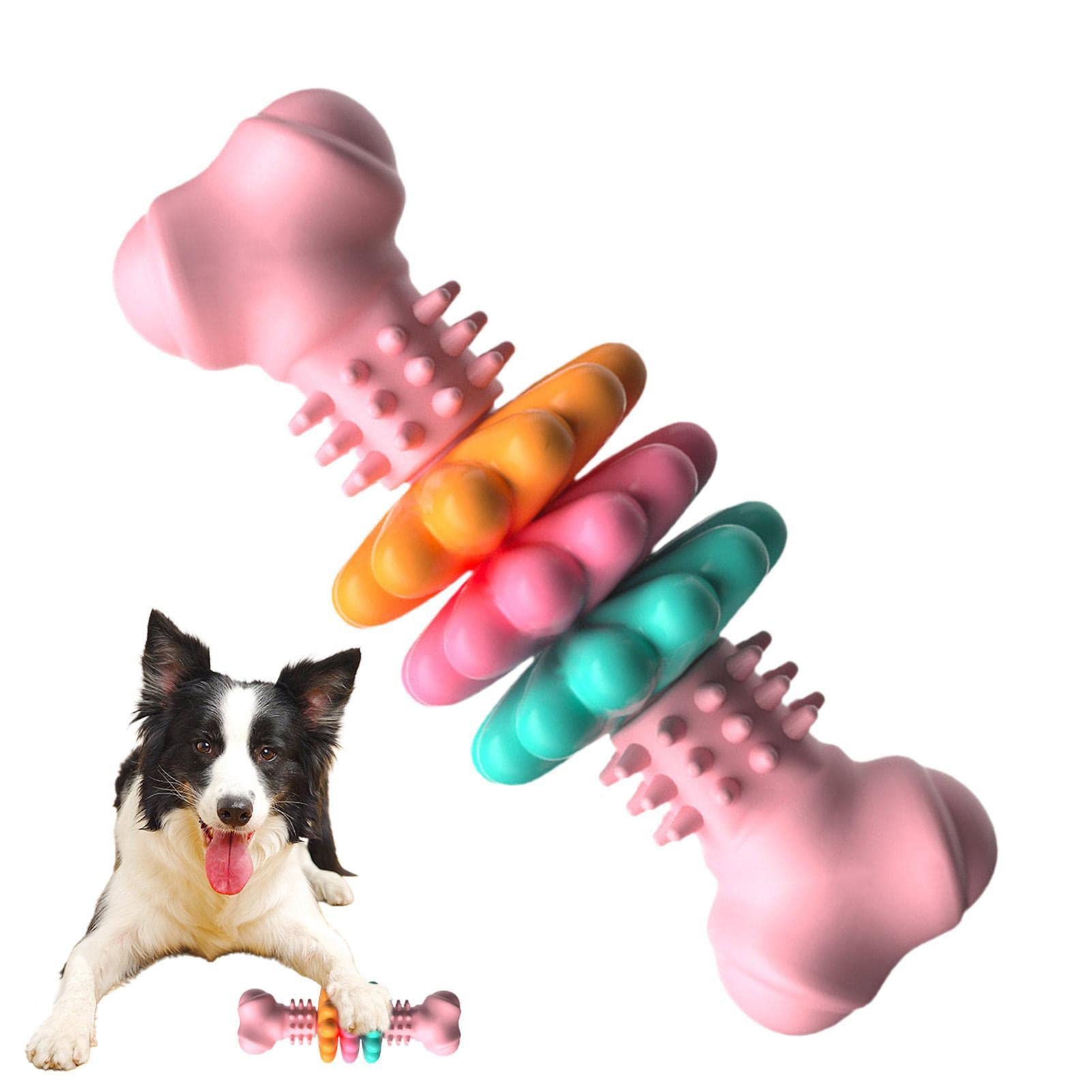 Jouet à mâcher pour chien en forme d'os résistant TPR indestructible pour dents - IVOIRART.COM