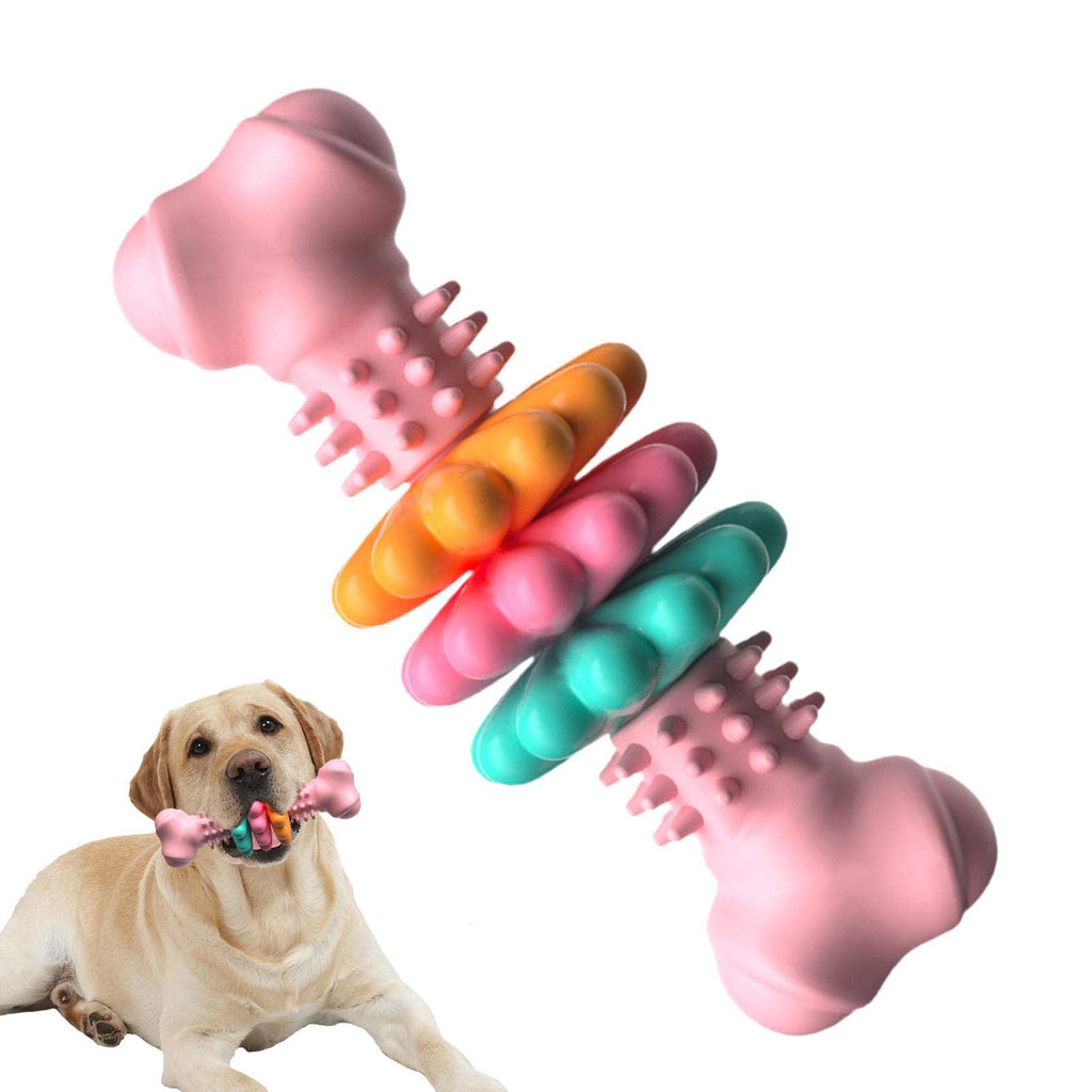 Jouet à mâcher pour chien en forme d'os résistant TPR indestructible pour dents - IVOIRART.COM