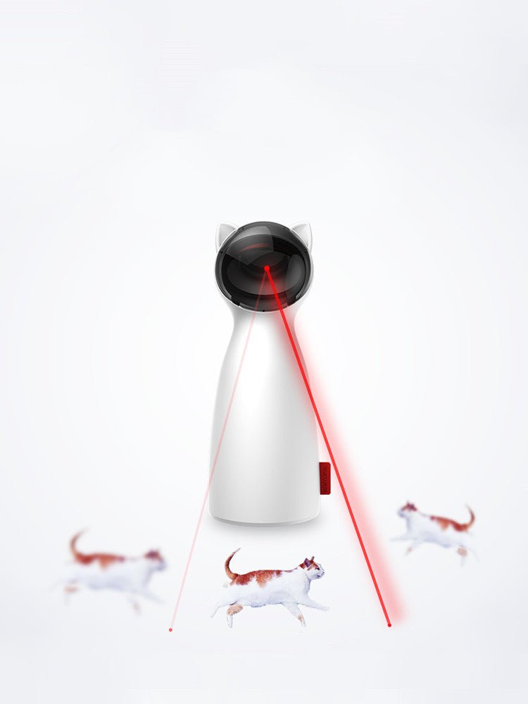 Jouet Automatique pour Chat Interactif avec Laser LED Intelligent et Amusant - IVOIRART.COM