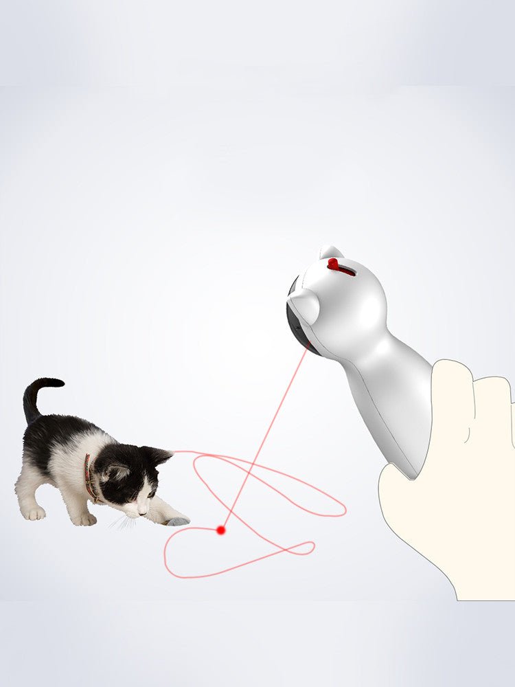 Jouet Automatique pour Chat Interactif avec Laser LED Intelligent et Amusant - IVOIRART.COM