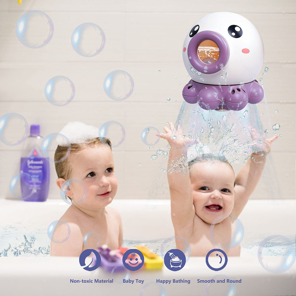 Jouet de Bain Pieuvre Fontaine avec Jet d'Eau Rotatif, Jouet Douche, Arroseur Estival en Plage pour Enfants - IVOIRART.COM