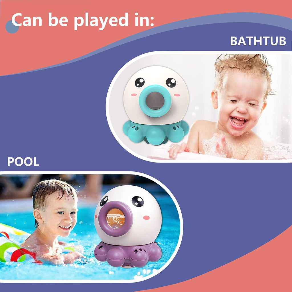 Jouet de Bain Pieuvre Fontaine avec Jet d'Eau Rotatif, Jouet Douche, Arroseur Estival en Plage pour Enfants - IVOIRART.COM