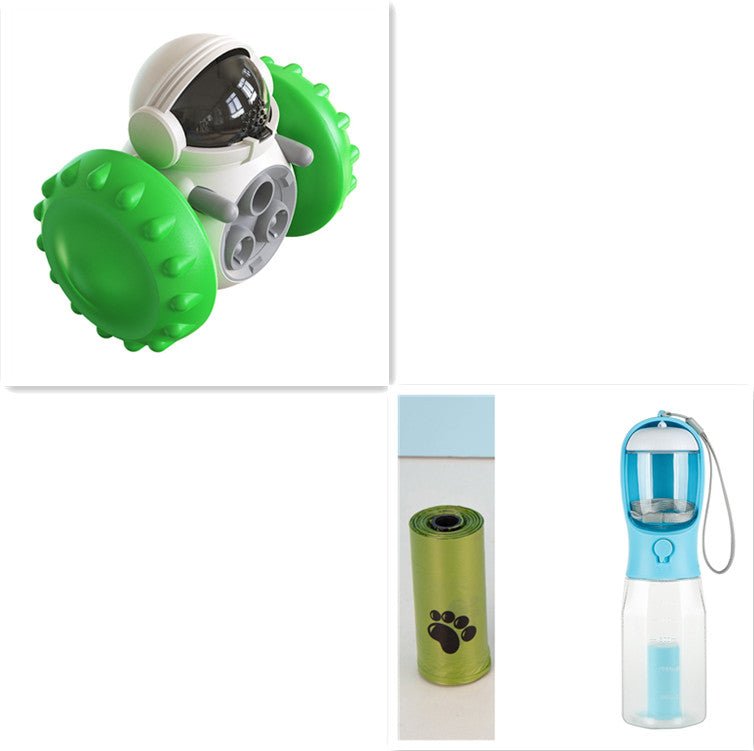 Jouet interactif multifonctionnel voiture d'équilibre à nourriture lente pour animaux - IVOIRART.COM