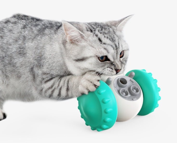 Jouet interactif multifonctionnel voiture d'équilibre à nourriture lente pour animaux - IVOIRART.COM