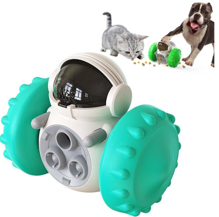 Jouet interactif multifonctionnel voiture d'équilibre à nourriture lente pour animaux - IVOIRART.COM