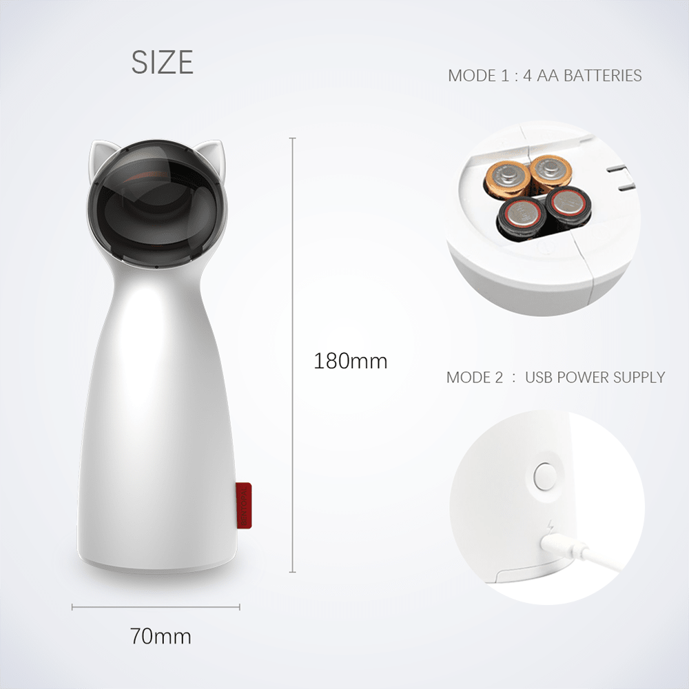 Jouet Laser LED Automatique Créatif pour Chat - Exercice et Divertissement Intelligent - IVOIRART.COM