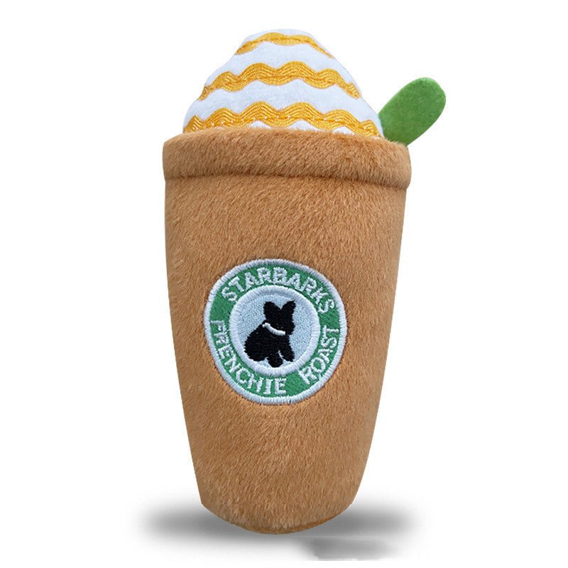 Jouet pour animal en peluche mignonne avec son d'aboiement de chien - IVOIRART.COM