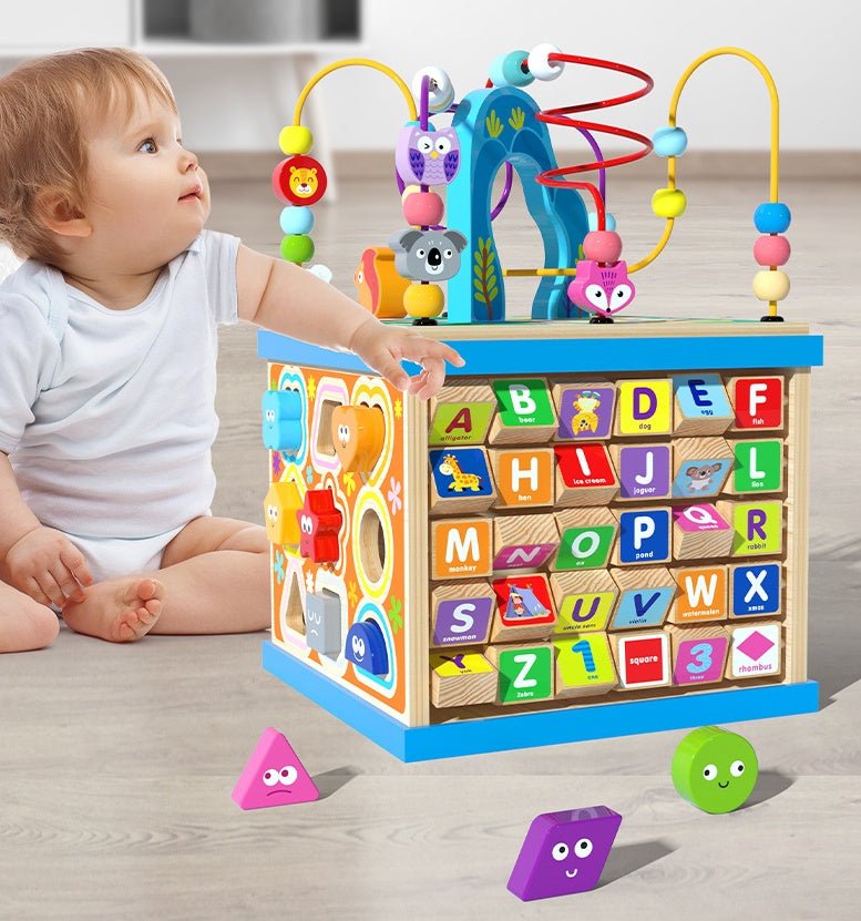 Jouets en bois pour bébés garçons et filles : boîte à trésors multifonctionnelle - IVOIRART.COM