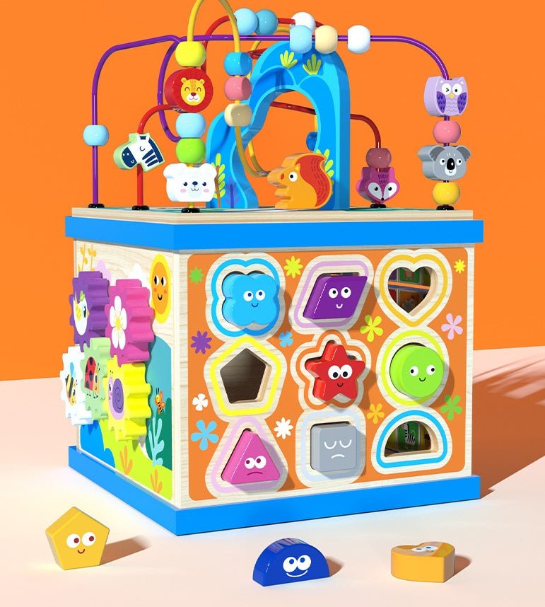 Jouets en bois pour bébés garçons et filles : boîte à trésors multifonctionnelle - IVOIRART.COM