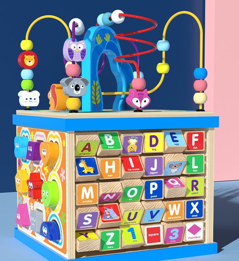 Jouets en bois pour bébés garçons et filles : boîte à trésors multifonctionnelle - IVOIRART.COM