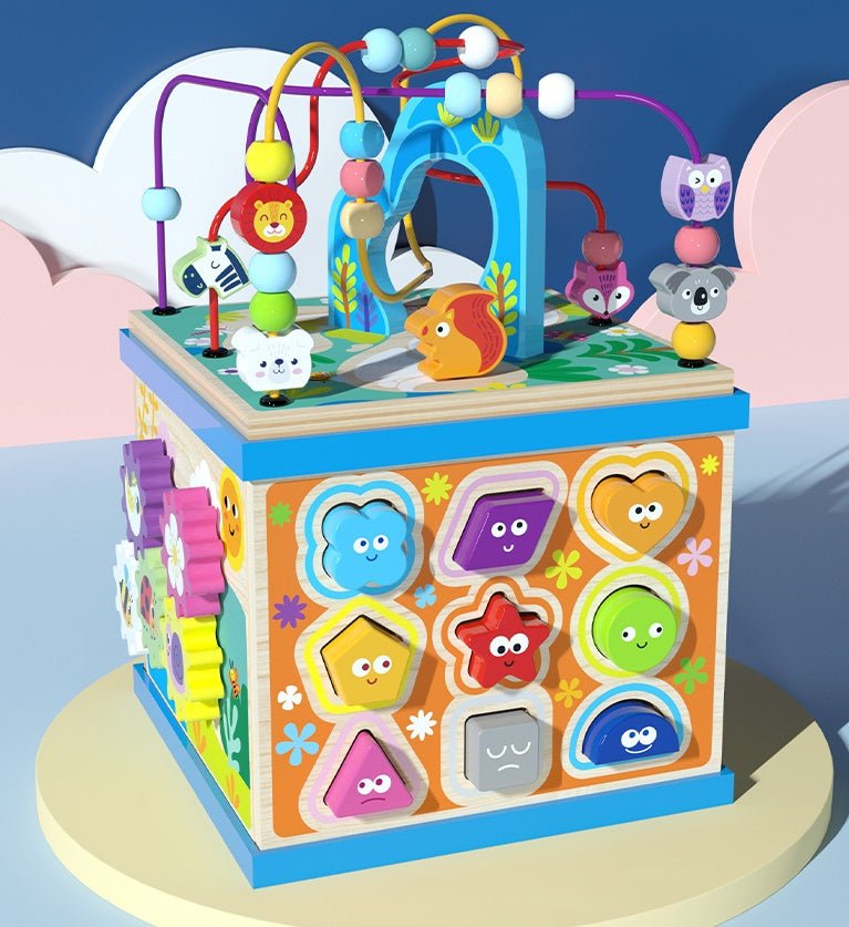 Jouets en bois pour bébés garçons et filles : boîte à trésors multifonctionnelle - IVOIRART.COM