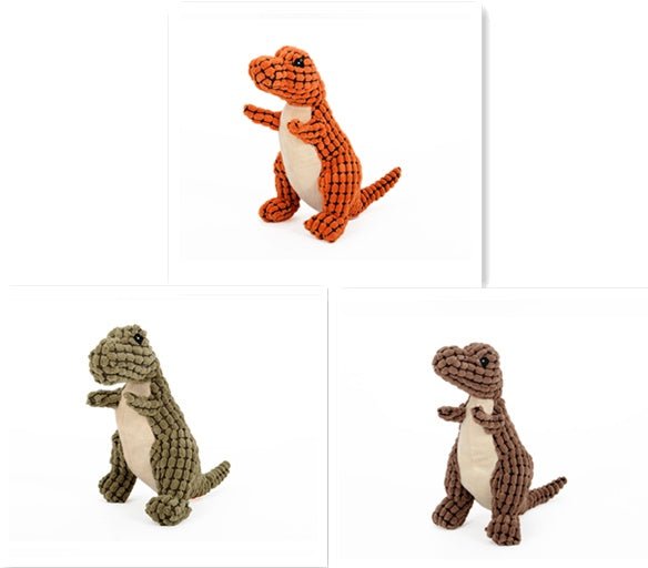 Jouets Géants Dinosaure Interactifs pour Grands Chiens - Peluche à Mâcher avec Sifflets pour Chihuahua - IVOIRART.COM