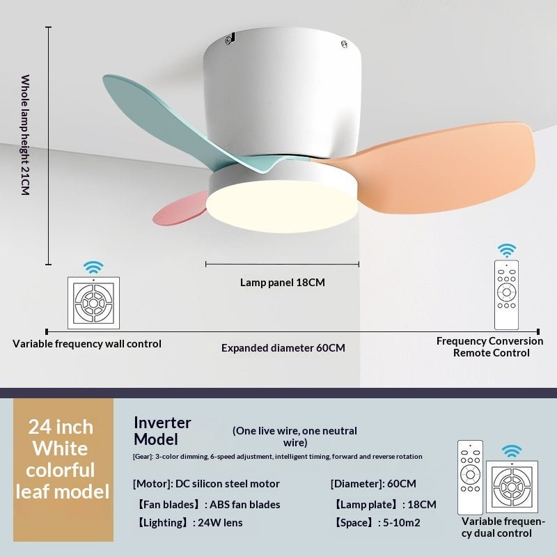 Kids Bedroom Fan Ceiling Fan With Built-in Light - IVOIRART.COM
