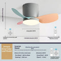 Kids Bedroom Fan Ceiling Fan With Built-in Light - IVOIRART.COM
