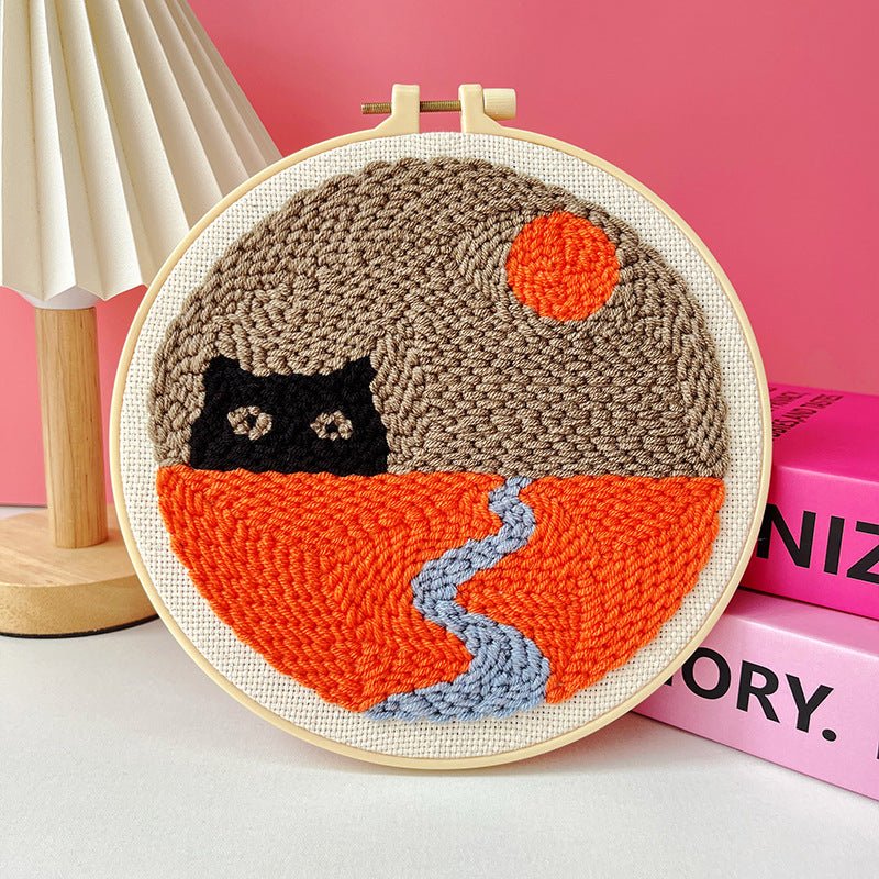 Kit de broderie à faire soi - même motif poke russe - matériel fait main complet - IVOIRART.COM