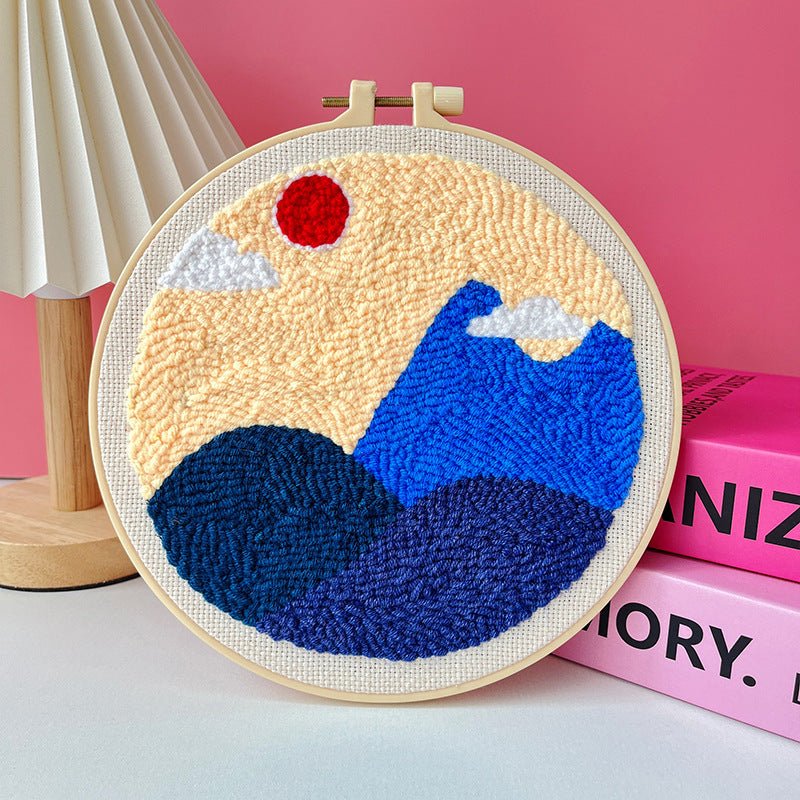 Kit de broderie à faire soi - même motif poke russe - matériel fait main complet - IVOIRART.COM