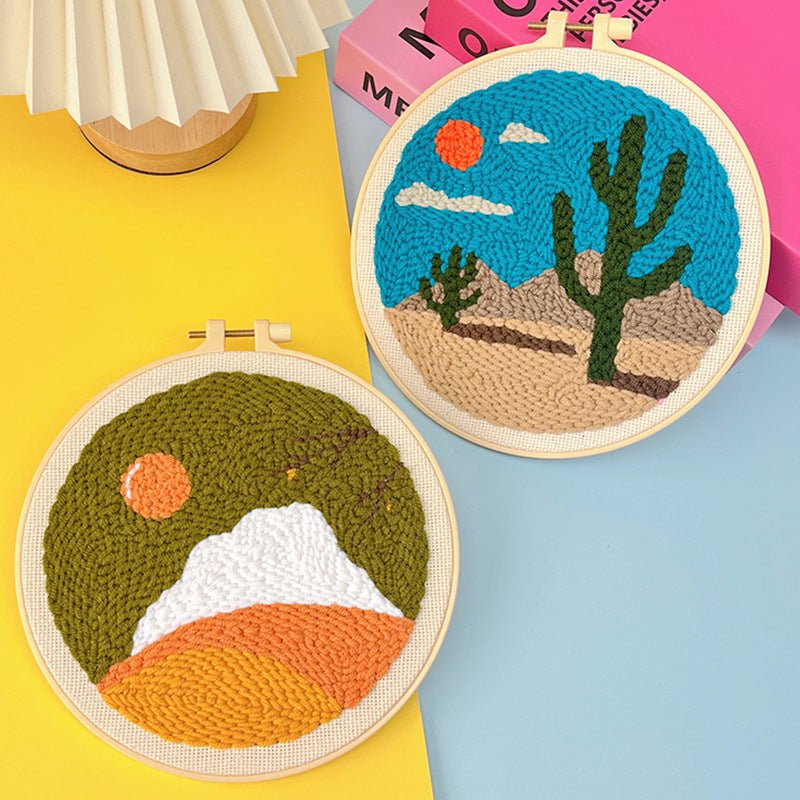 Kit de broderie à faire soi - même motif poke russe - matériel fait main complet - IVOIRART.COM
