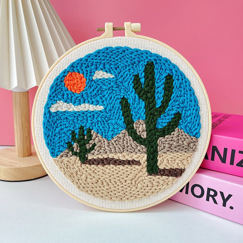 Kit de broderie à faire soi - même motif poke russe - matériel fait main complet - IVOIRART.COM