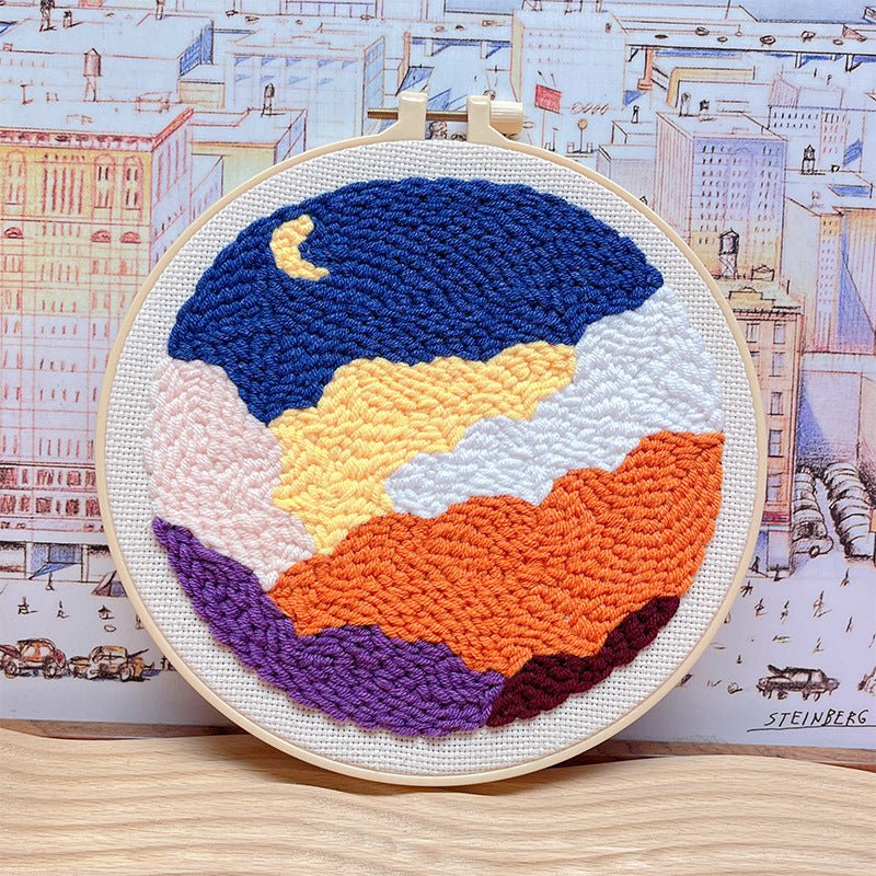 Kit de broderie à faire soi - même motif poke russe - matériel fait main complet - IVOIRART.COM