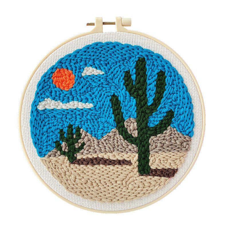 Kit de broderie à faire soi - même motif poke russe - matériel fait main complet - IVOIRART.COM