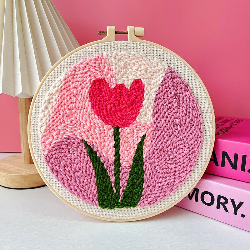 Kit de broderie à faire soi - même motif poke russe - matériel fait main complet - IVOIRART.COM