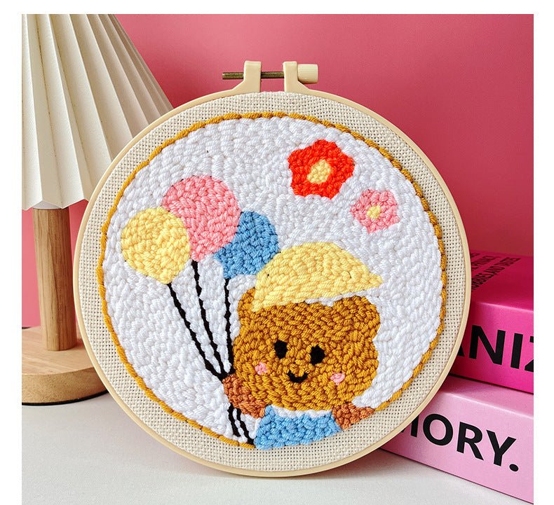 Kit de broderie à faire soi - même motif poke russe - matériel fait main complet - IVOIRART.COM