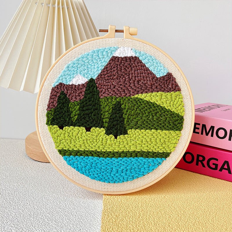 Kit de broderie à faire soi - même motif poke russe - matériel fait main complet - IVOIRART.COM