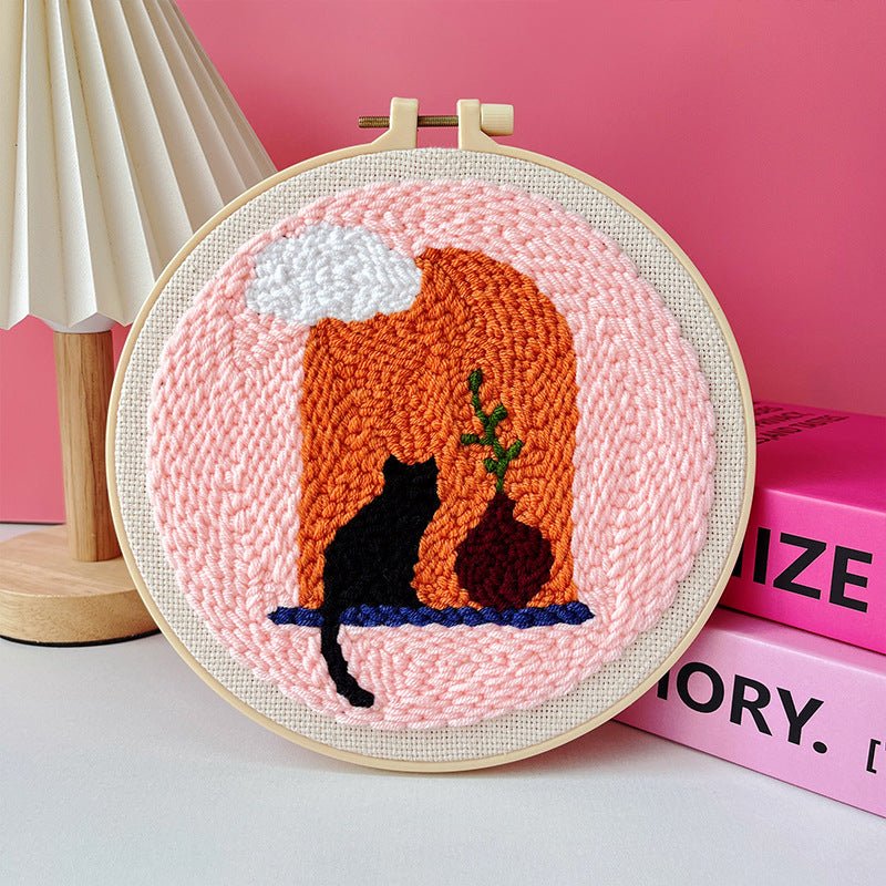 Kit de broderie à faire soi - même motif poke russe - matériel fait main complet - IVOIRART.COM