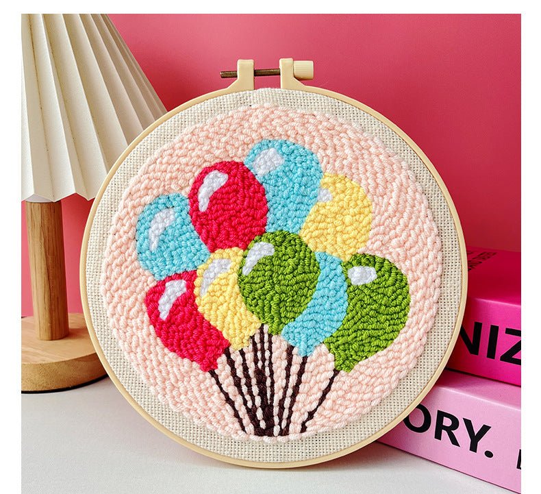 Kit de broderie à faire soi - même motif poke russe - matériel fait main complet - IVOIRART.COM
