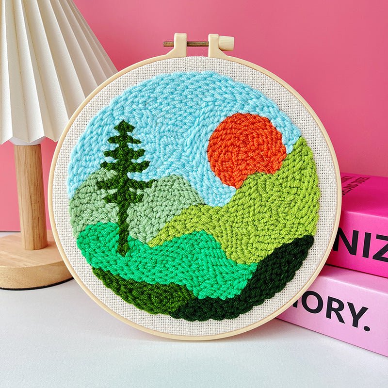 Kit de broderie à faire soi - même motif poke russe - matériel fait main complet - IVOIRART.COM