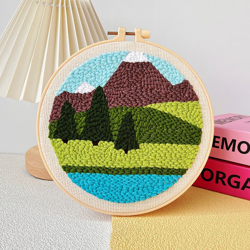 Kit de broderie à faire soi - même motif poke russe - matériel fait main complet - IVOIRART.COM