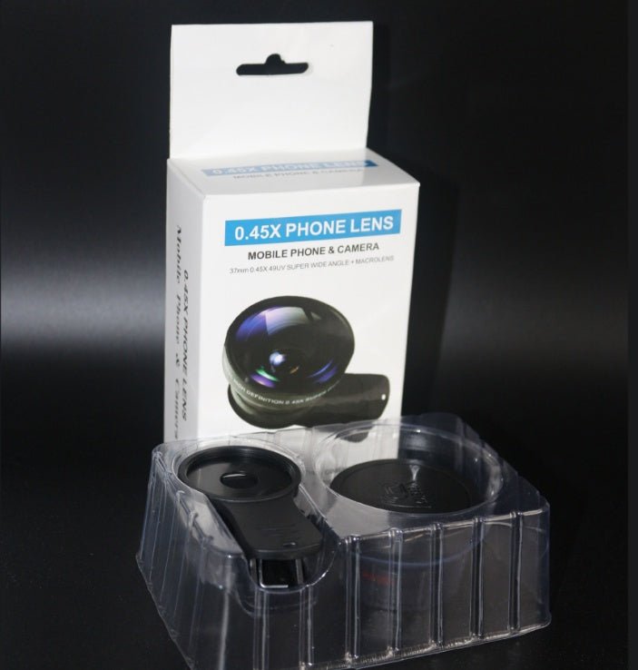 Kit d'Objectifs pour Smartphone : 0,45x Grand Angle Ultra Large & 12,5x Super Macro HD - IVOIRART.COM