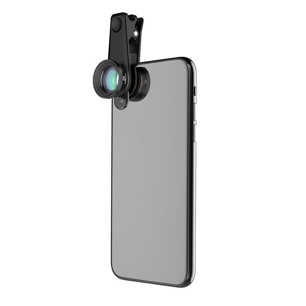 Kit d’objectifs universels 6 en 1 pour smartphone avec fisheye, macro, grand angle, 2x téléobjectif, CPL et filtre étoile - IVOIRART.COM