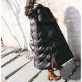Knee-length Chinese-style Retro Frog-button Coat - IVOIRART.COM