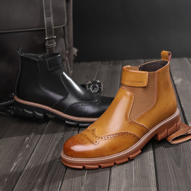 Korean Style Martin Boots Men's Short Boots - IVOIRART.COM