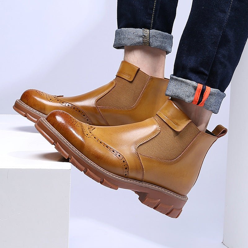 Korean Style Martin Boots Men's Short Boots - IVOIRART.COM