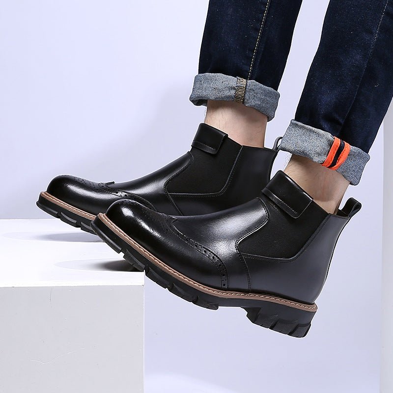 Korean Style Martin Boots Men's Short Boots - IVOIRART.COM