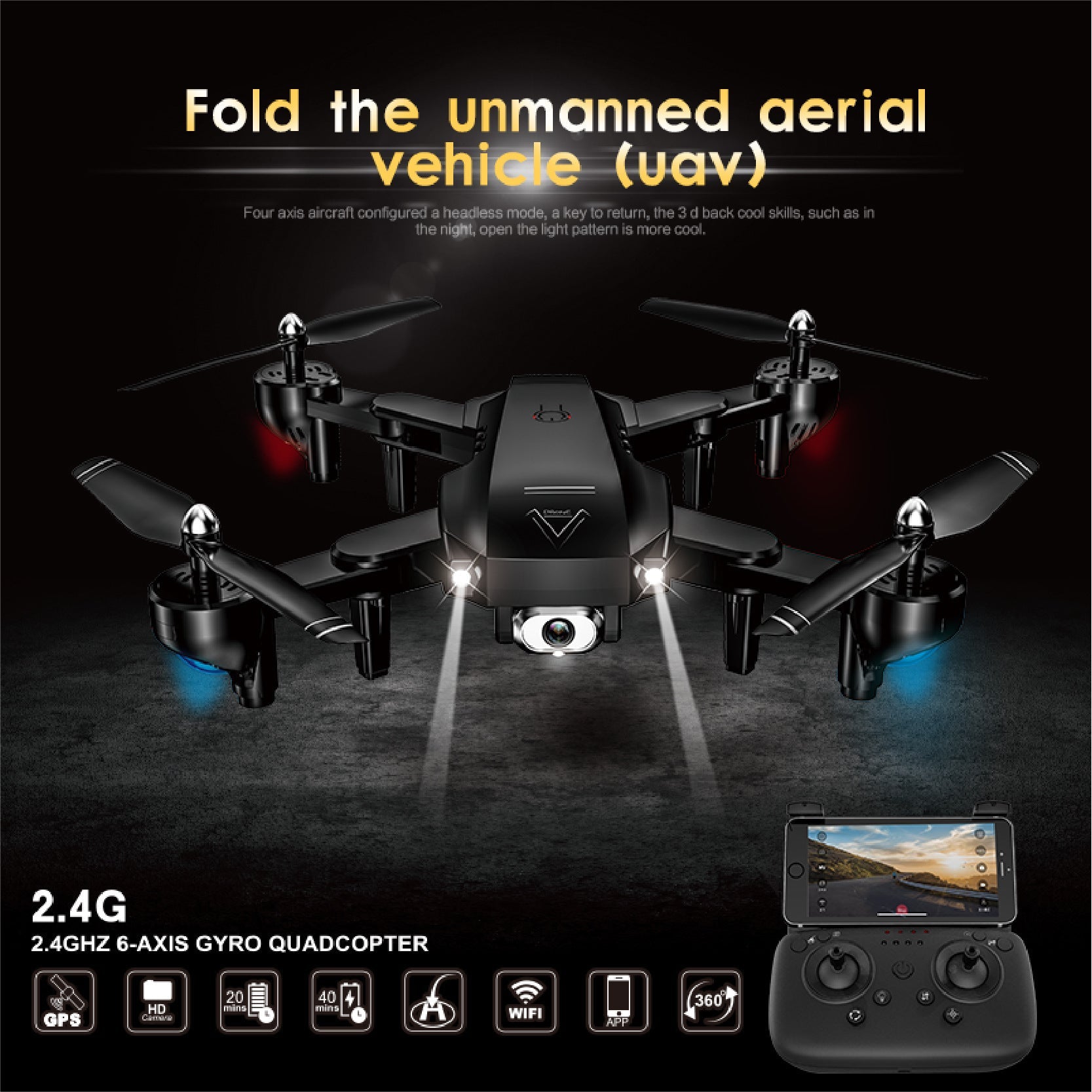 L103 folding drone - IVOIRART.COM