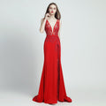 Lace Beaded Toast Dress Temperament Long Style - IVOIRART.COM
