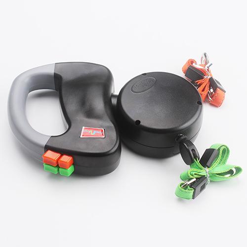 Laisse Rétractable Double pour Promenade de Chiens, Contrôle Automatique - IVOIRART.COM