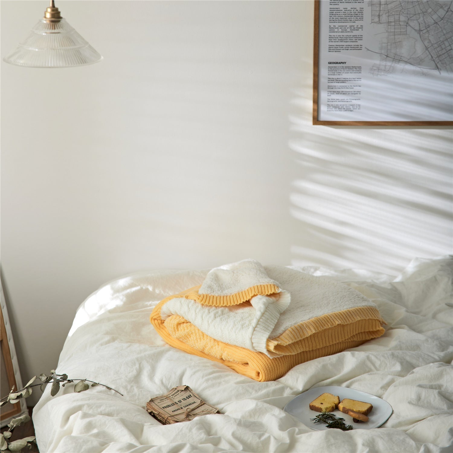 Lamb Cashmere Épais Couverture Chaude Tricotée - Plaid 150x200 et 200x230 - Luxe - IVOIRART.COM